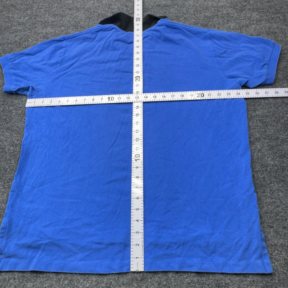 Polo Ralph Lauren Polo Mens XL Blue Black Collar Short Sleeve Pique Preppy - Picture 10 of 12
